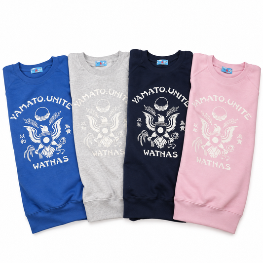 WATNAS "YAMATO UNITE" Raglan Crew Sweat
