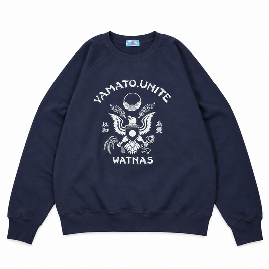 WATNAS "YAMATO UNITE" Raglan Crew Sweat