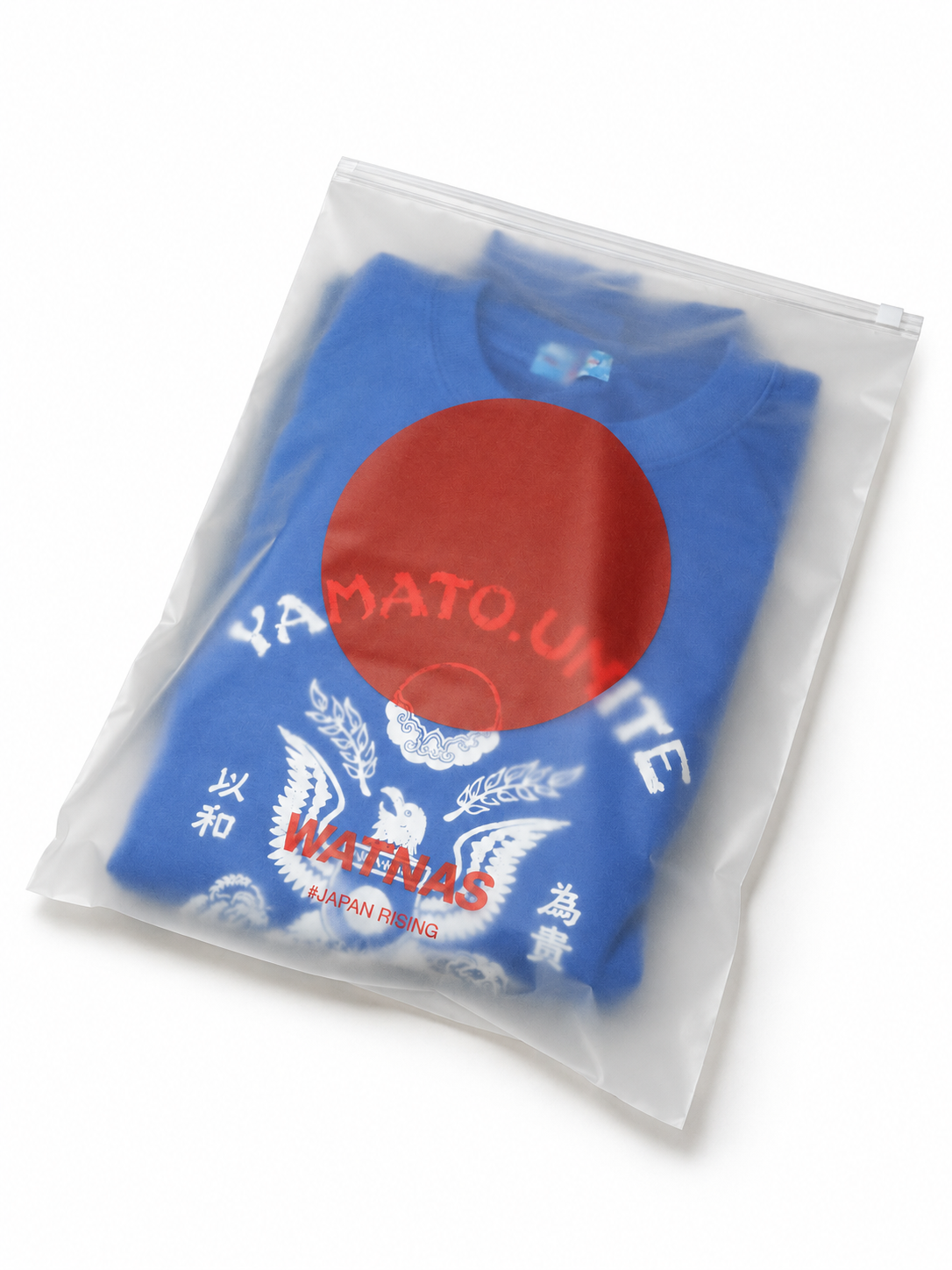 WATNAS "IRASSHAI_いらっしゃい" 7.5 oz Garment Dye Drop Shoulder T-Shirts